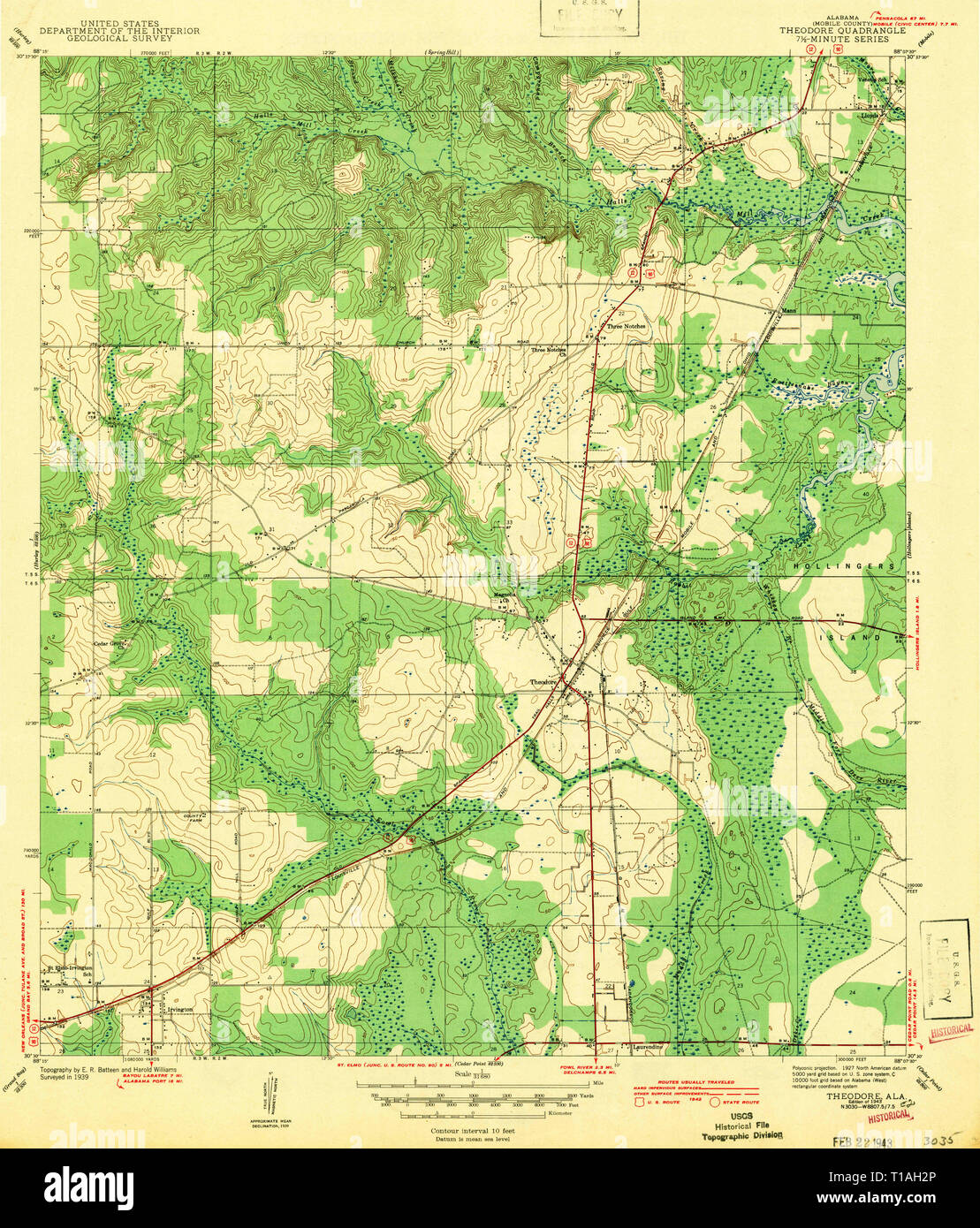 Theodore alabama map hires stock photography and images Alamy