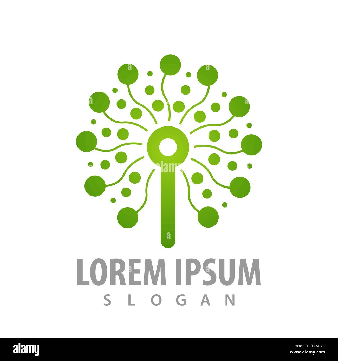 Technology tree concept design. Symbol graphic template element Stock ...