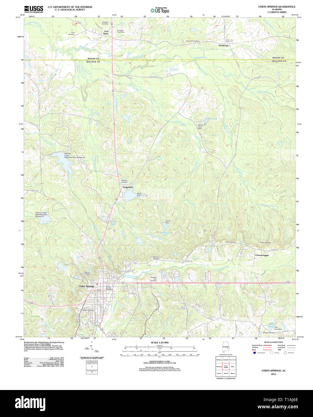 Union Springs Alabama Map Union Springs Alabama High Resolution Stock Photography And Images - Alamy