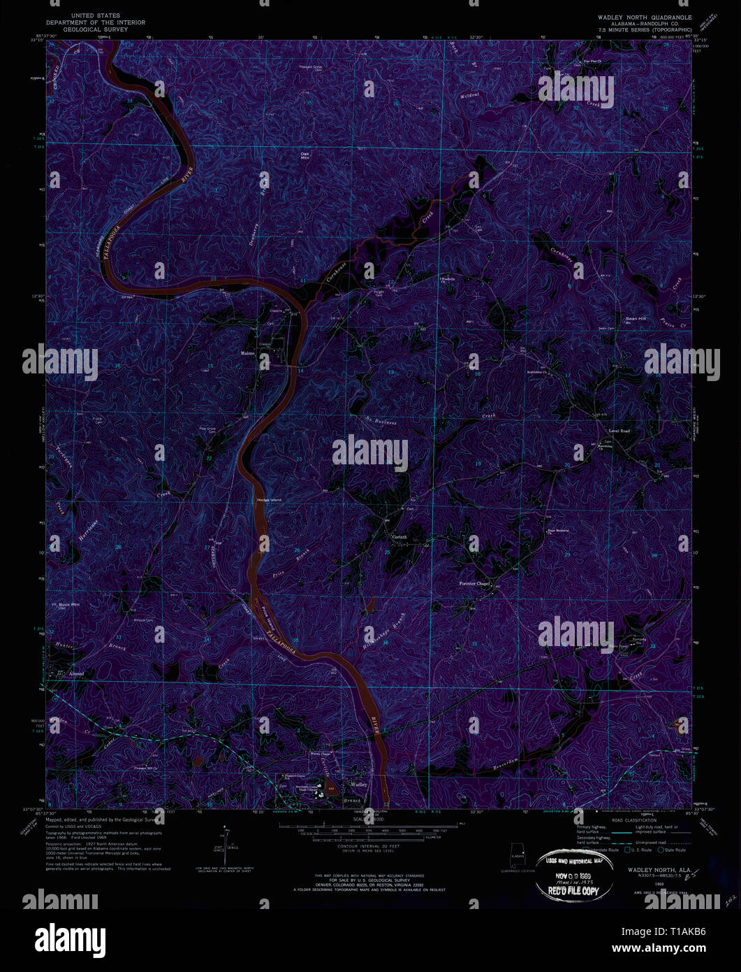 Wadley alabama map hires stock photography and images Alamy