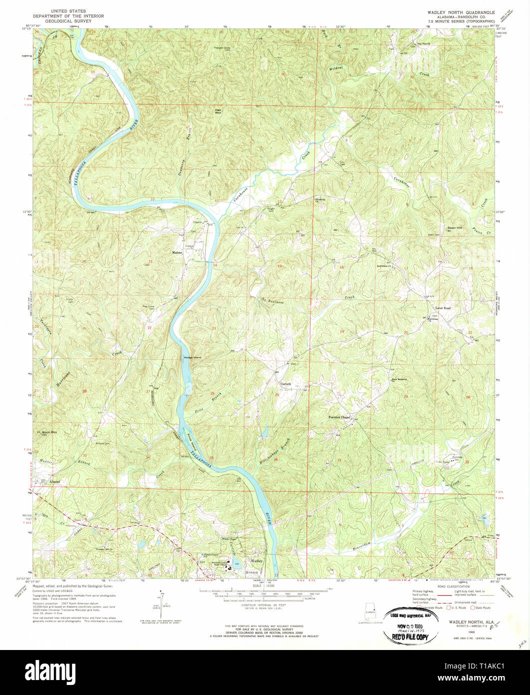Wadley alabama map hires stock photography and images Alamy