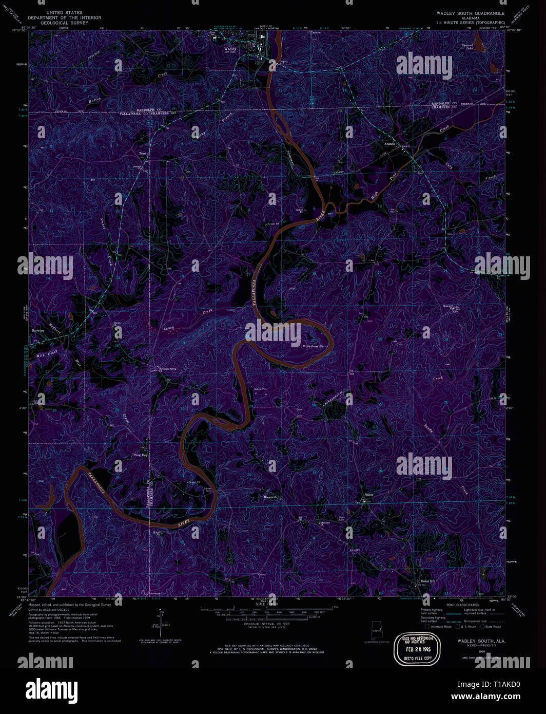 Wadley alabama map hires stock photography and images Alamy