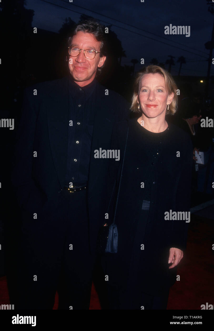 LOS ANGELES, CA - MARCH 6: Actor Tim Allen and wife Laura Deibel attend the Eighth Annual American Comedy Awards on March 6, 1994 at the Shrine Auditorium in Los Angeles, California. Photo by Barry King/Alamy Stock Photo Stock Photo