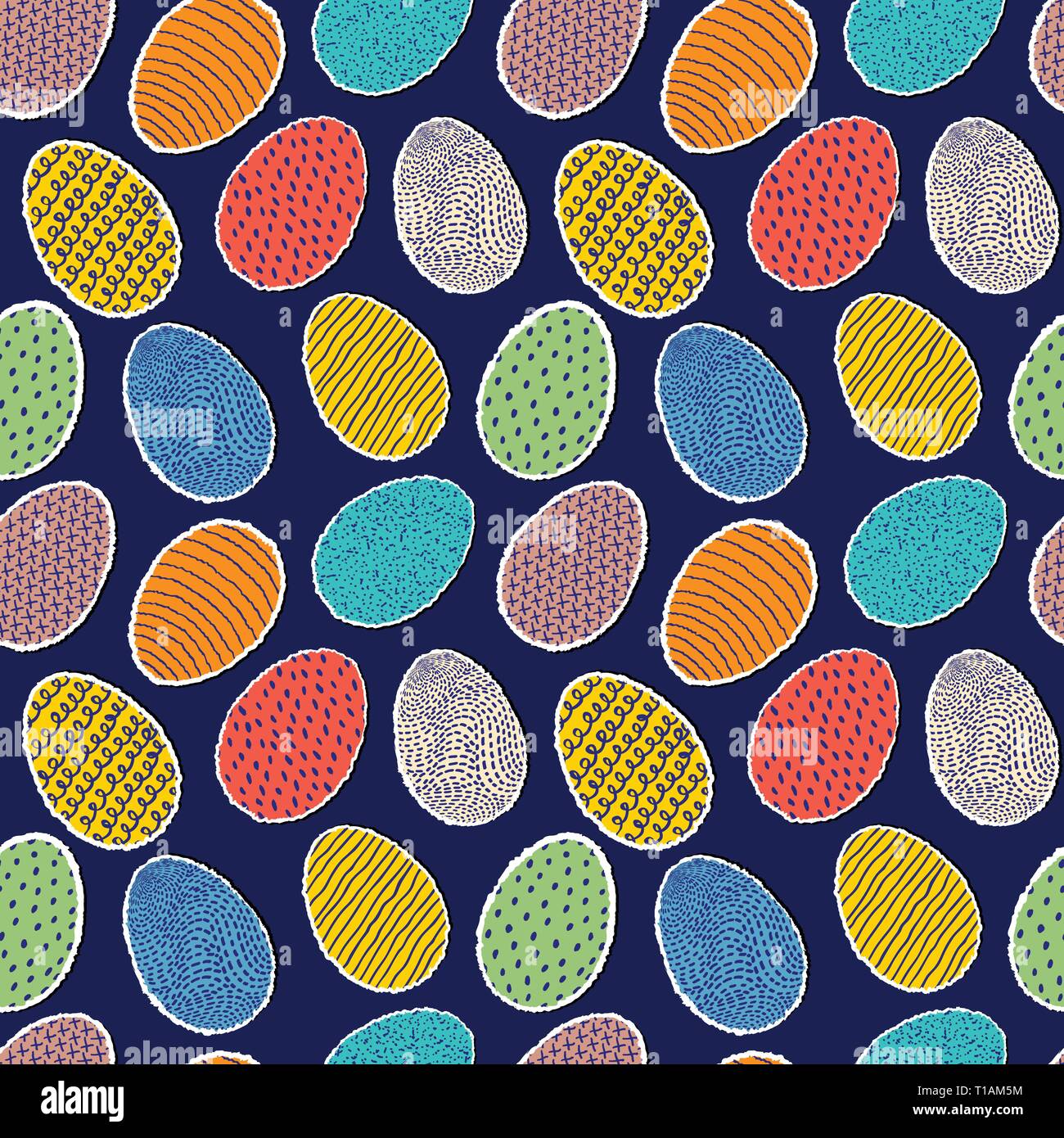 pattern with eggs Stock Vector