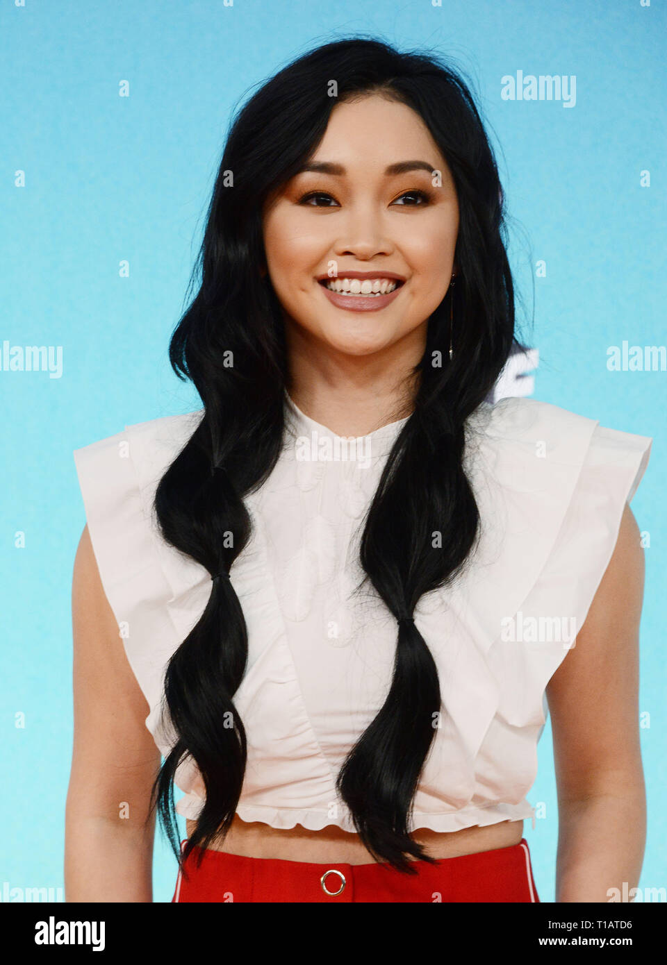 Lana Condor attends Nickelodeon s 2019 Kids' Choice Awards at Galen