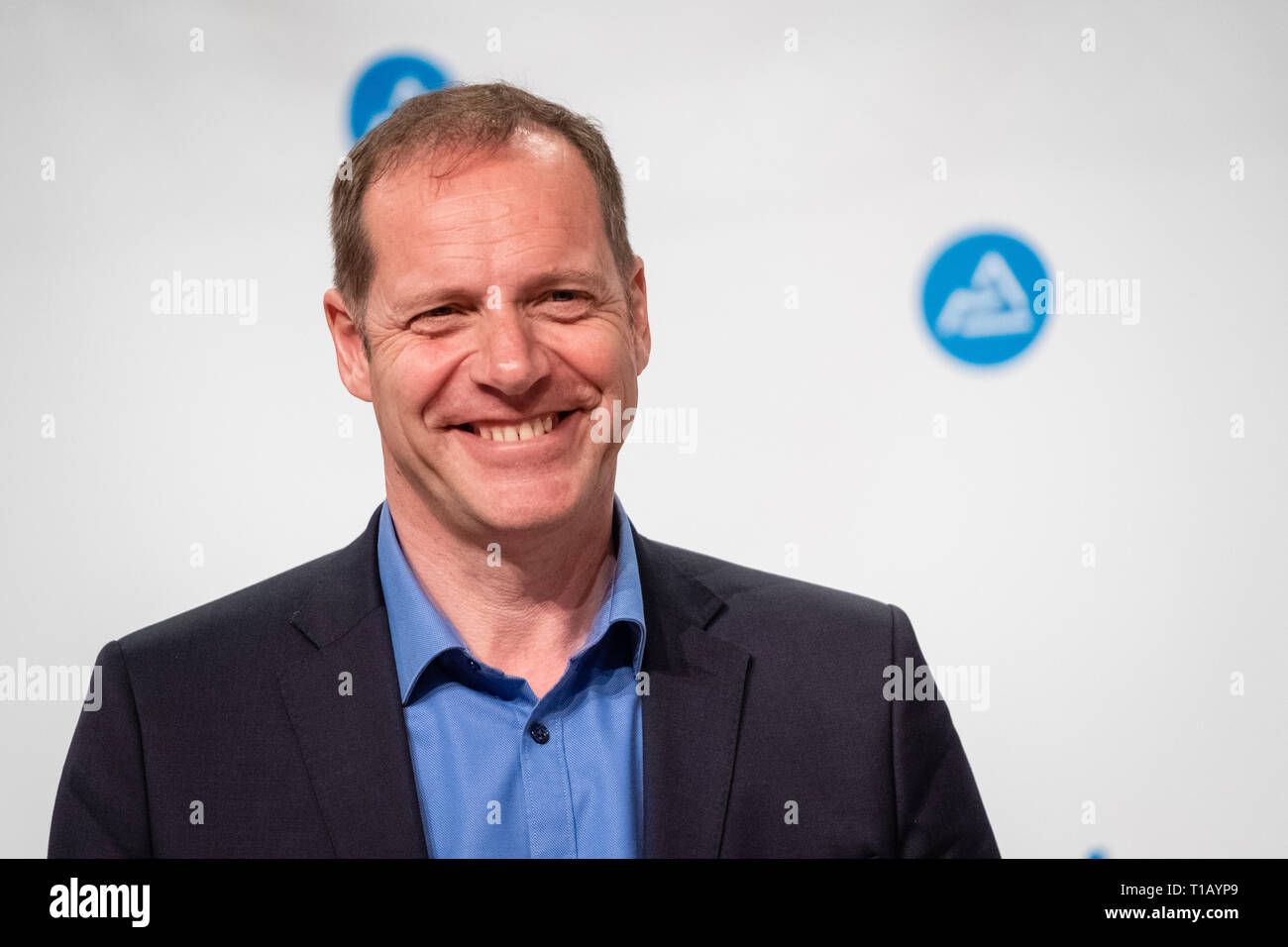 Lyon, France. 25th March, 2019. Christian Prudhomme director of the Tour de France Credit: FRANCK CHAPOLARD/Alamy Live News Stock Photo