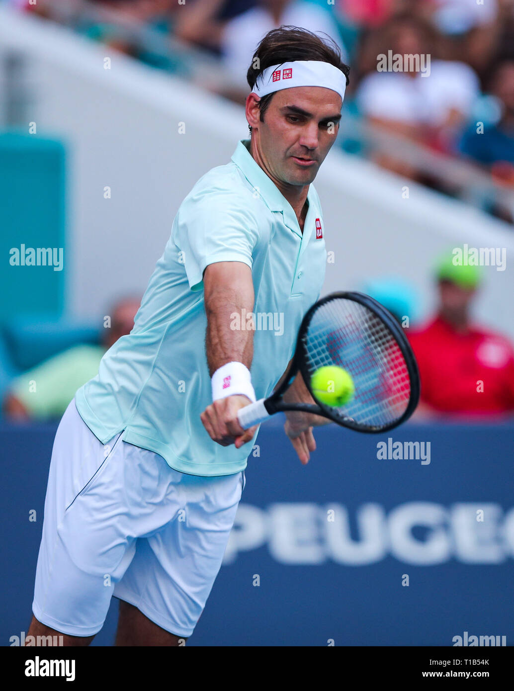 Miami Gardens Florida Usa 25th Mar 2019 Roger Federer