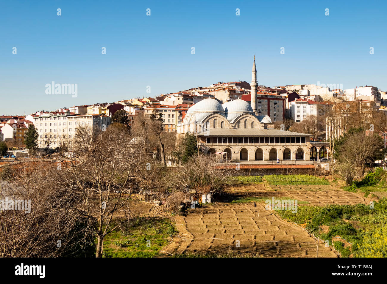 Kasimpasa,istanbul,turkey March 25,2019. City view and Piyale Pasha