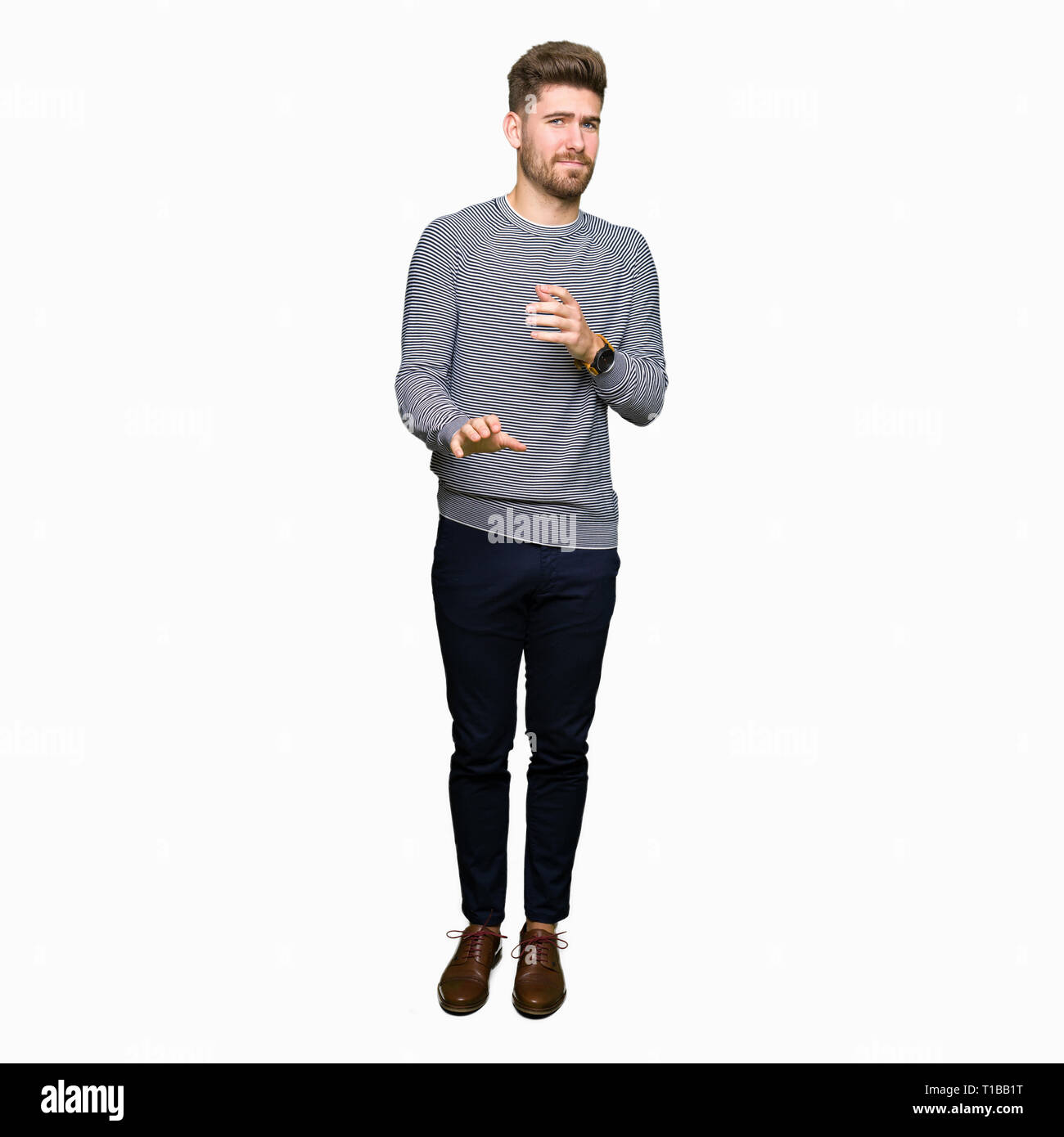 Angry disgusted person isolated Cut Out Stock Images & Pictures - Alamy