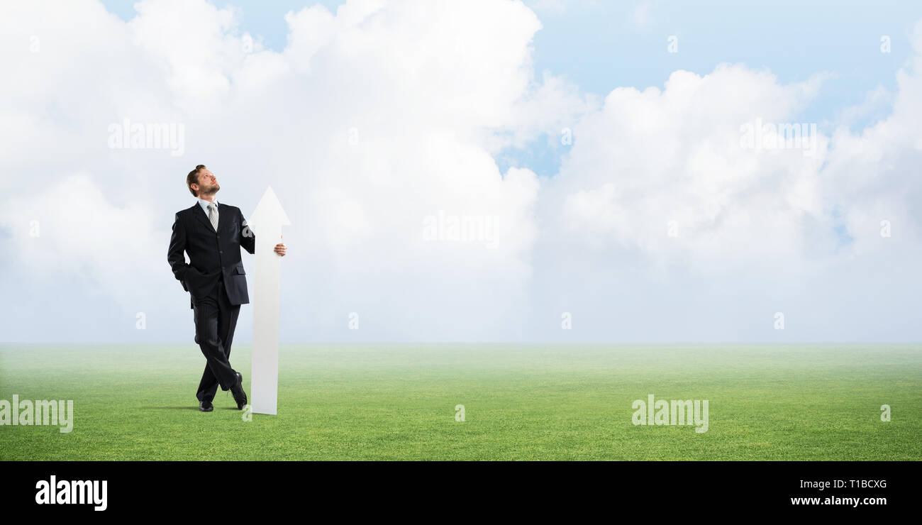 Businessman and his startup projects Stock Photo - Alamy