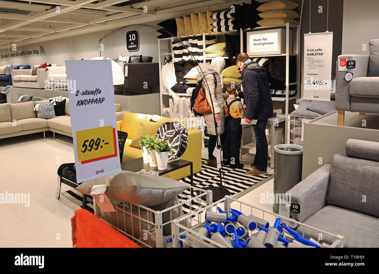 LINKÖPING 20180128 Ikea in Linköping on Sunday. In the morning, the announcement came that the founder and owner of Ikea, Ingvar Kamprad, died at the age of 91. Photo Jeppe Gustafsson Stock Photo