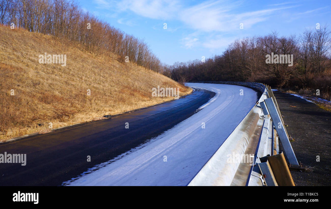 a bend on the race track raab ring Stock Photo