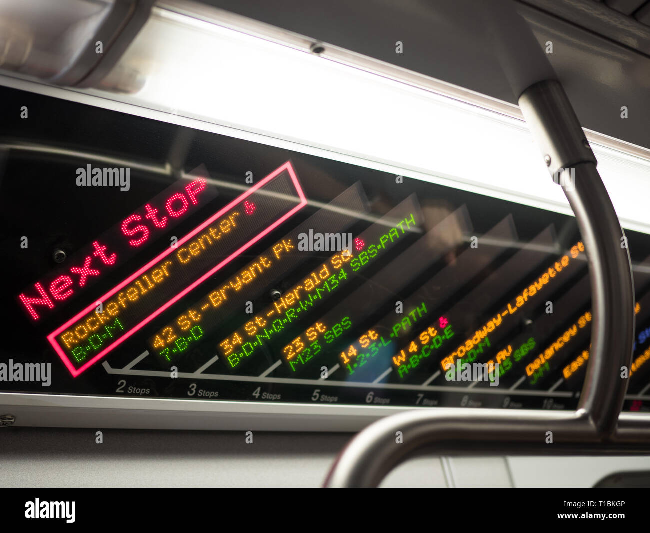 New York subway sign Stock Photo