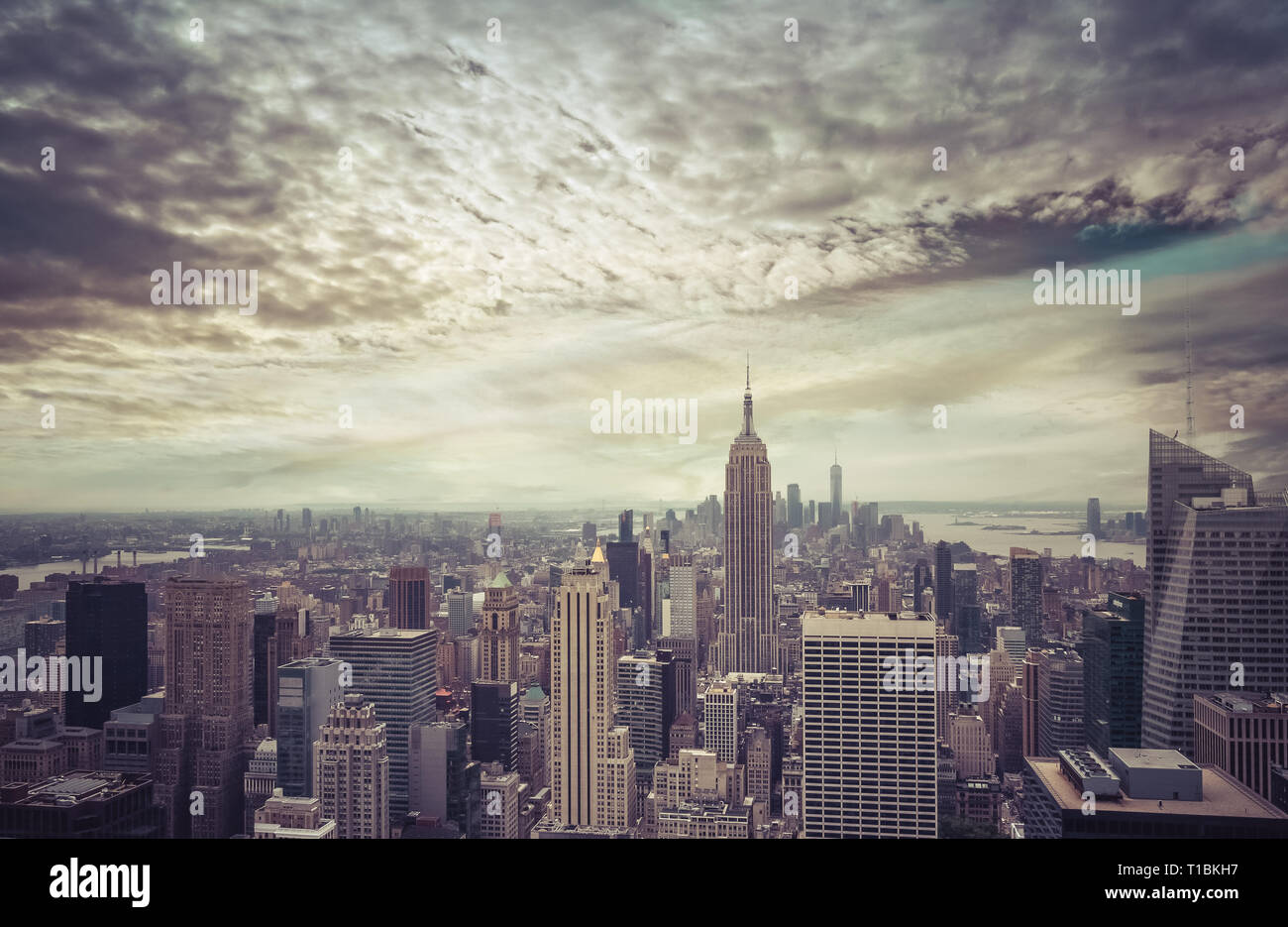 New York City skyline Stock Photo - Alamy