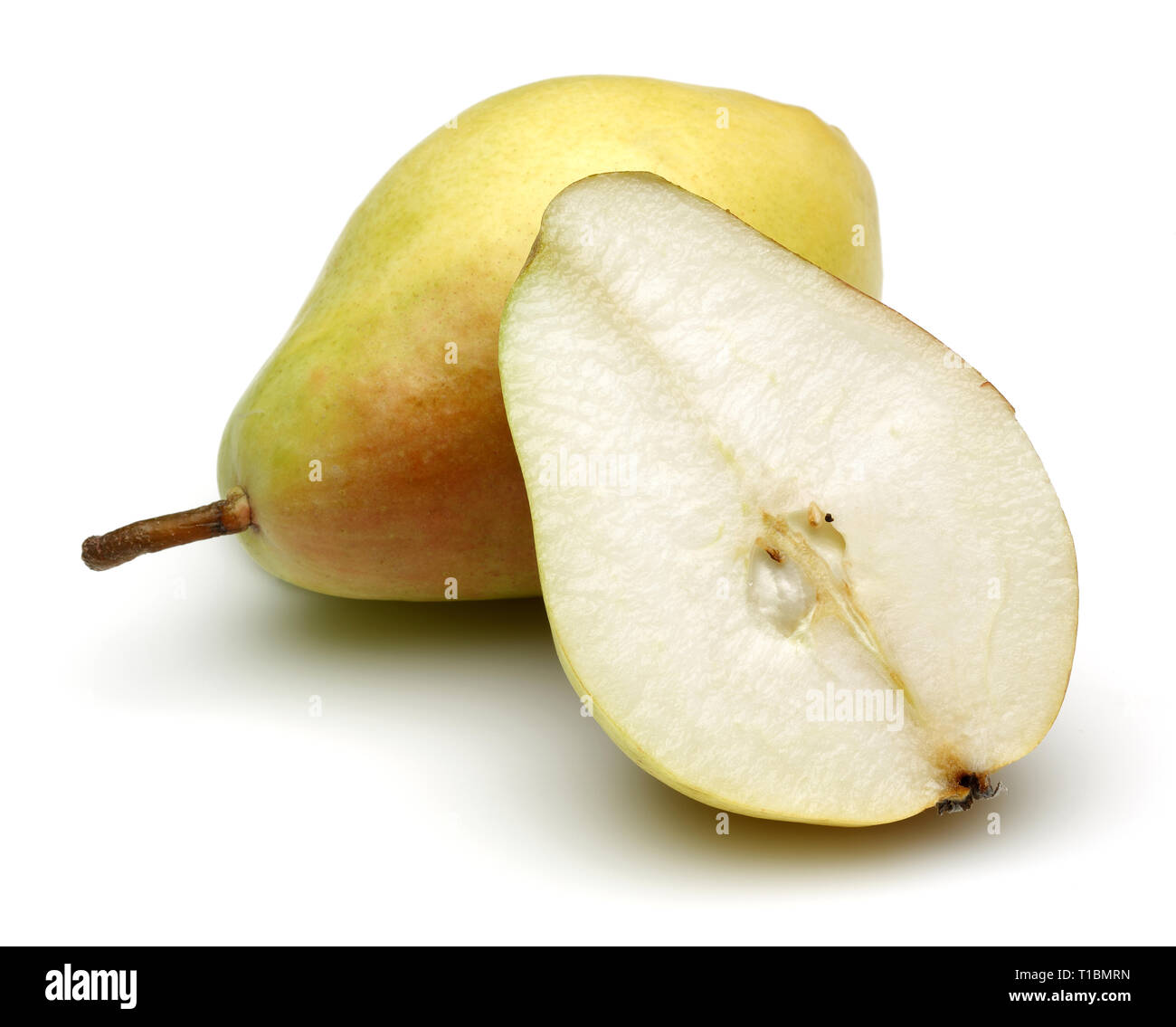 Fresh pear fruits isolated on white background Stock Photo - Alamy