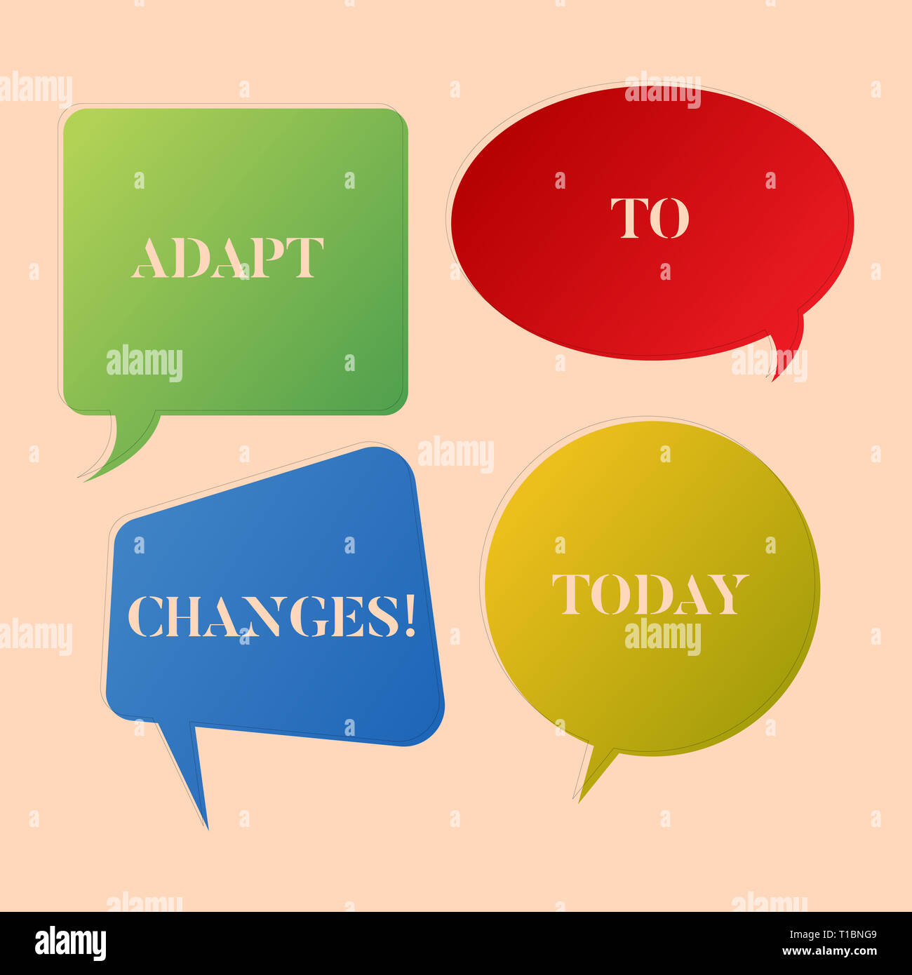 Writing note showing Adapt To Changes. Business concept for Innovative ...