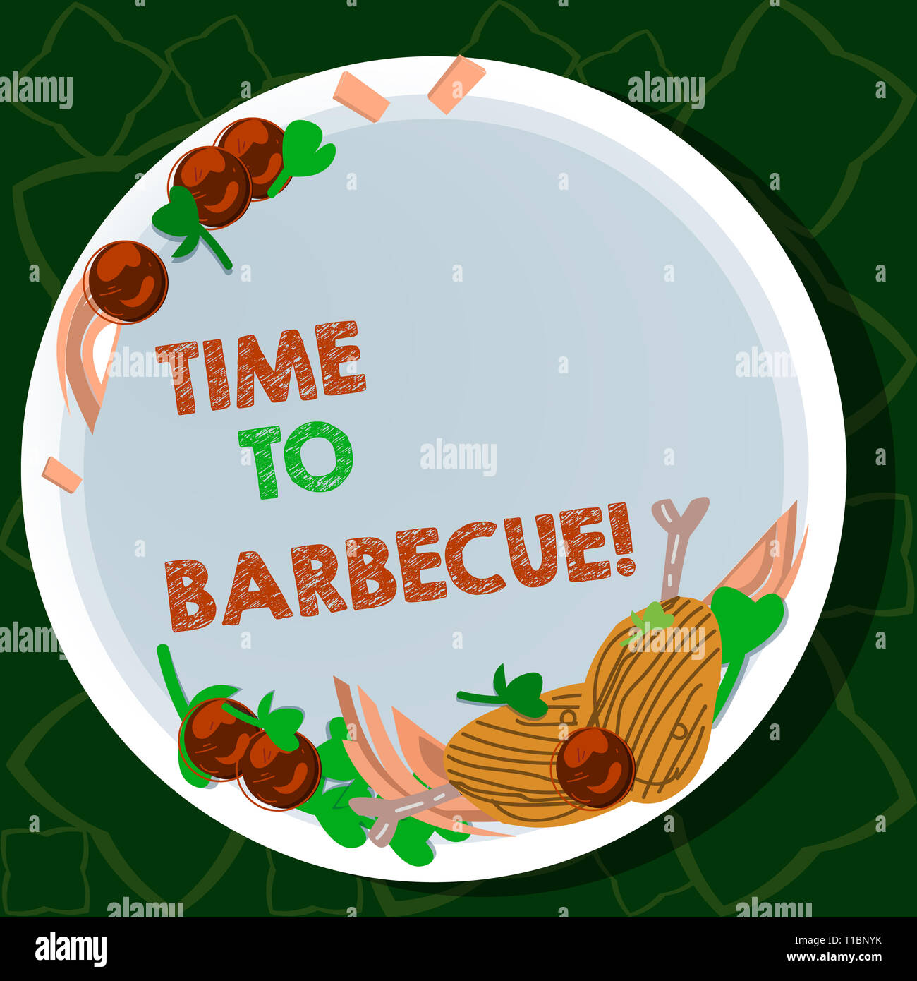 Handwriting text writing Time To Barbecue. Conceptual photo Relaxing