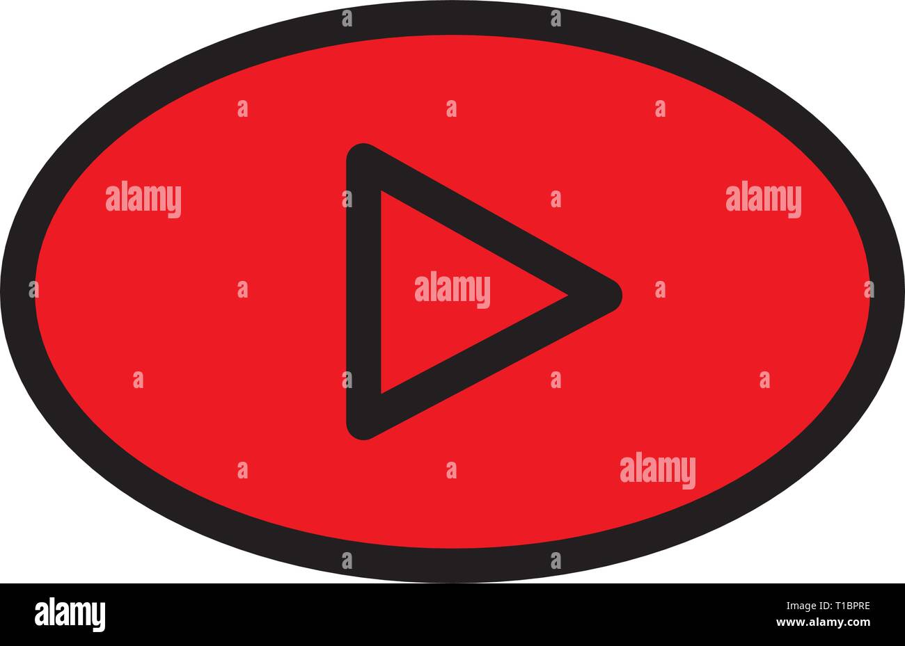 play button icon Stock Vector