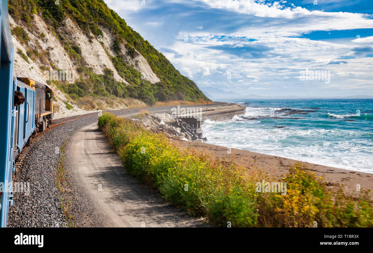 South island railway zealand coastal hires stock photography and