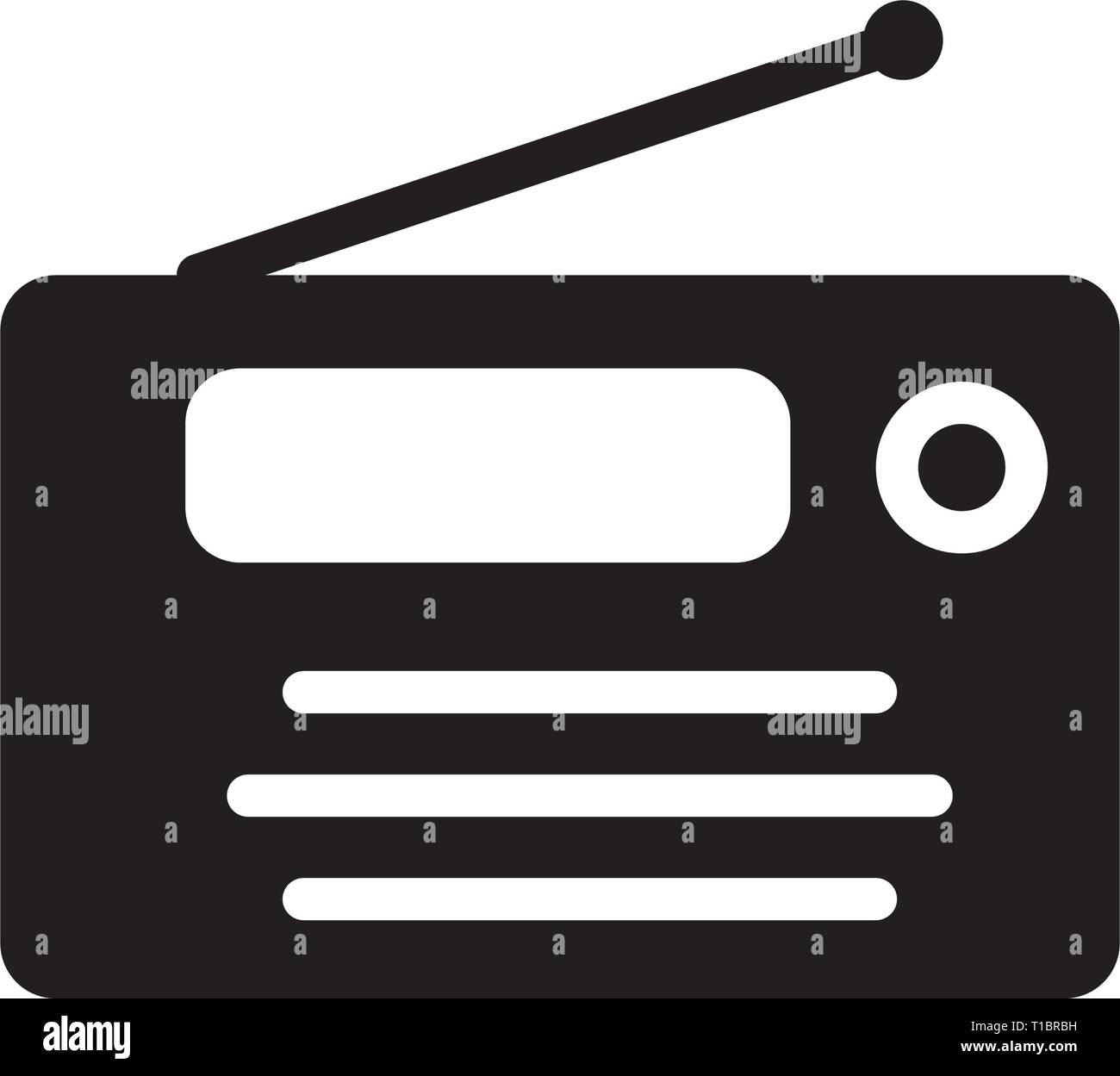 Radio station vector vectors hi-res stock photography and images - Alamy