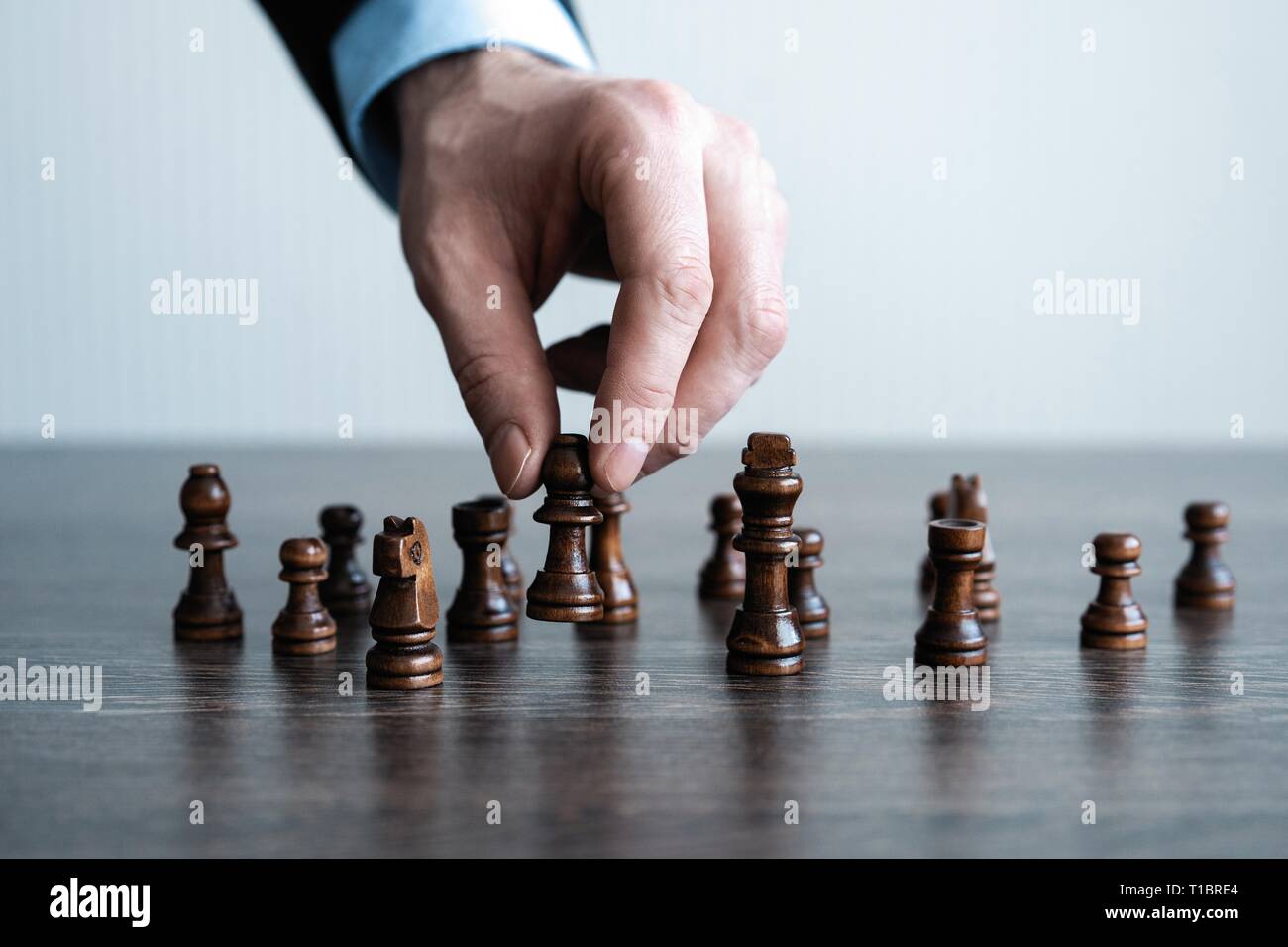 Blonde Caucasian Boy Thinking of a Next Chess Move Playing Chess. Strategy,  Planning Concept Stock Image - Image of queen, people: 207341503