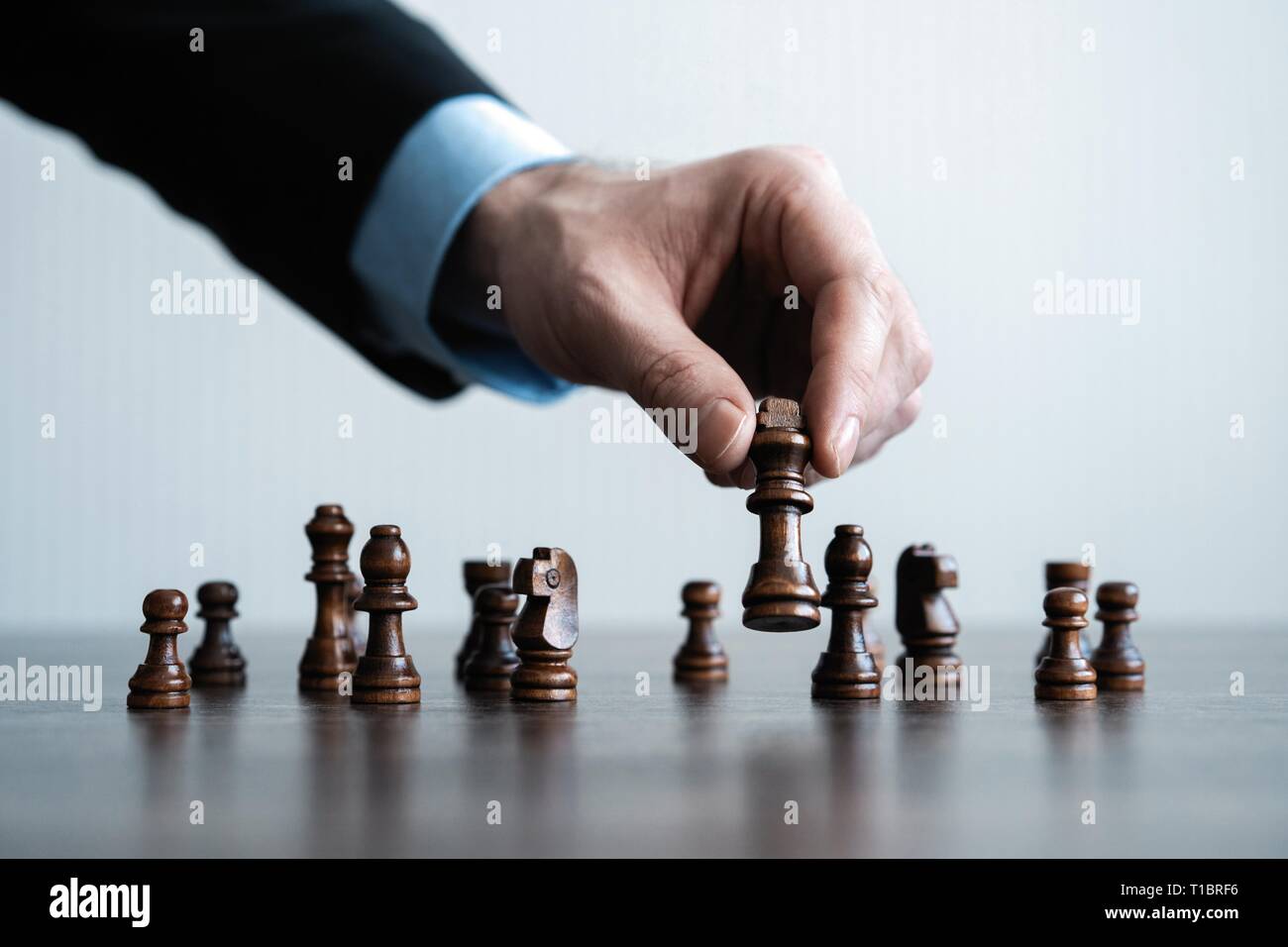 Hand Man Taking Chess Piece Make Next Move Chess Game Stock Photo by  ©guruxox 640426436