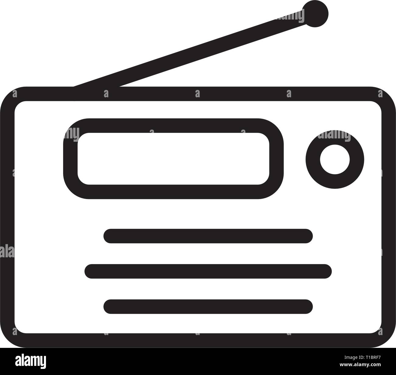 radio icon Stock Vector