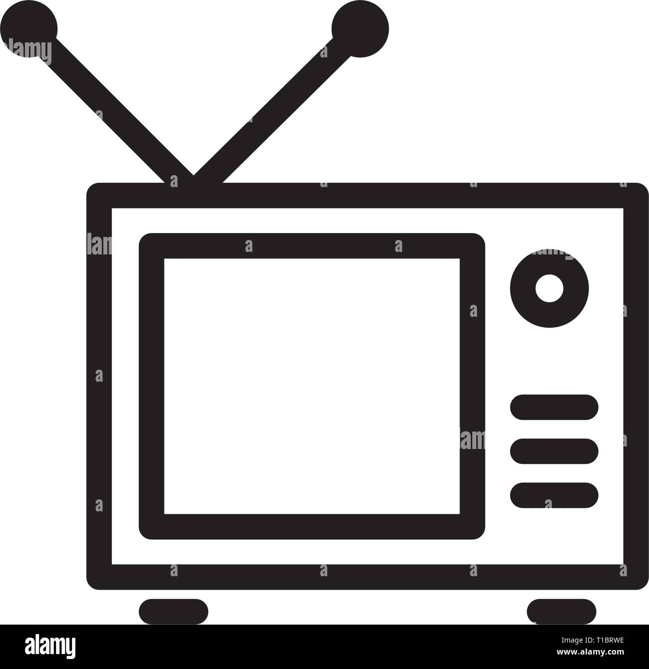 television icon template Stock Vector