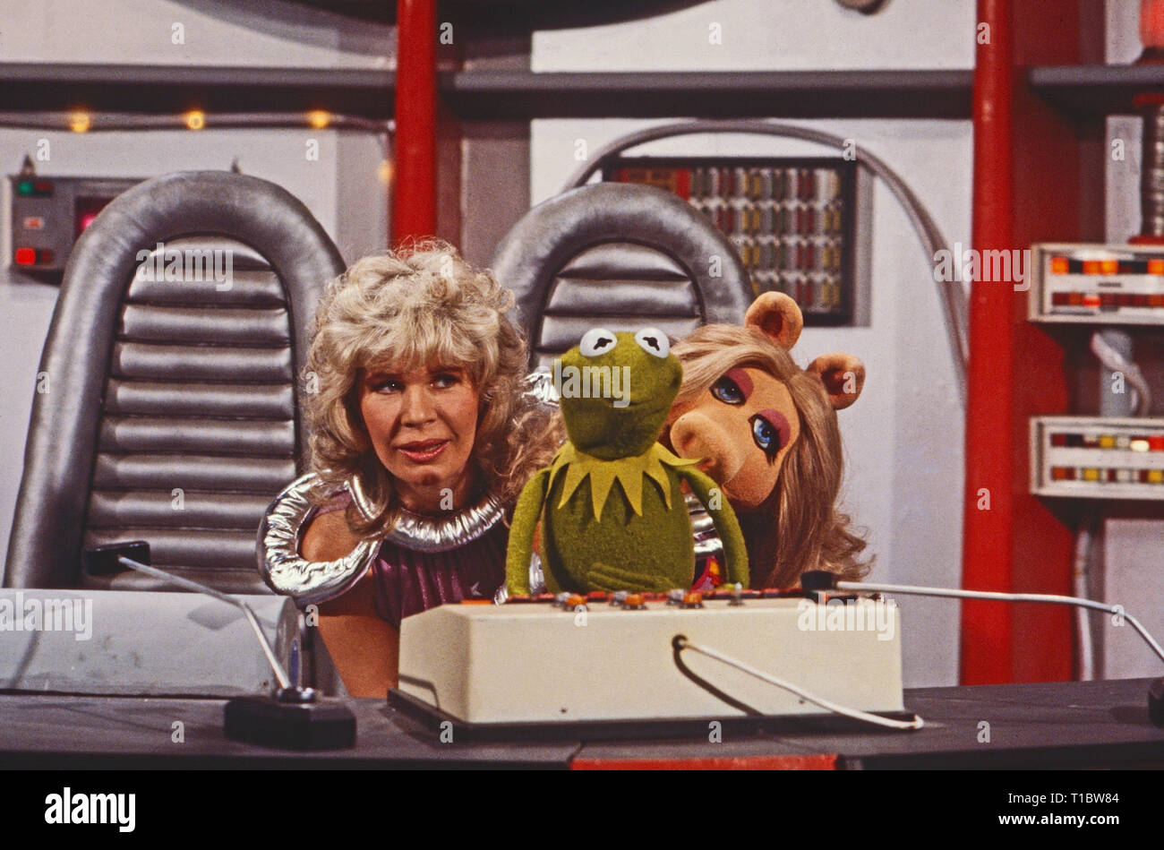 The Muppet Show, Fernsehserie, USA/Großbritannien 1976 - 1981, Comedyshow mit den Puppen Miss Piggy, Kermit und Gaststar Candice Bergen Stock Photo