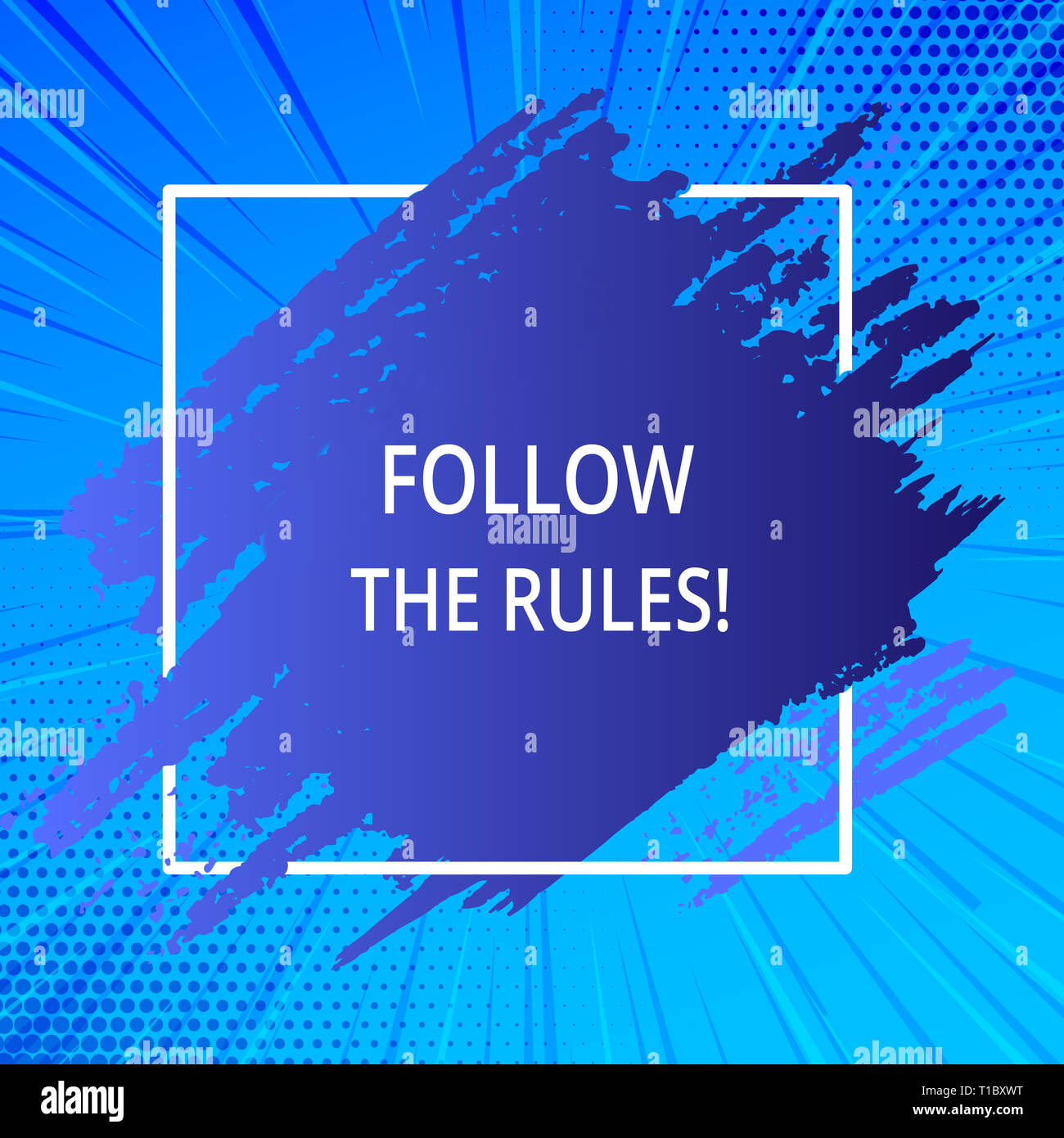 Follows Rules Lettering Word writing text Follow The Rules. Business photo showcasing go with ...