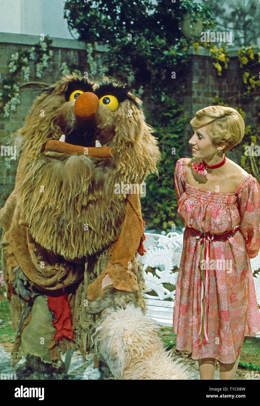 The Muppet Show, Fernsehserie, USA/Großbritannien 1976 - 1981, Comedyshow mit Monster Sweetums und Gaststar Sandy Duncan Stock Photo