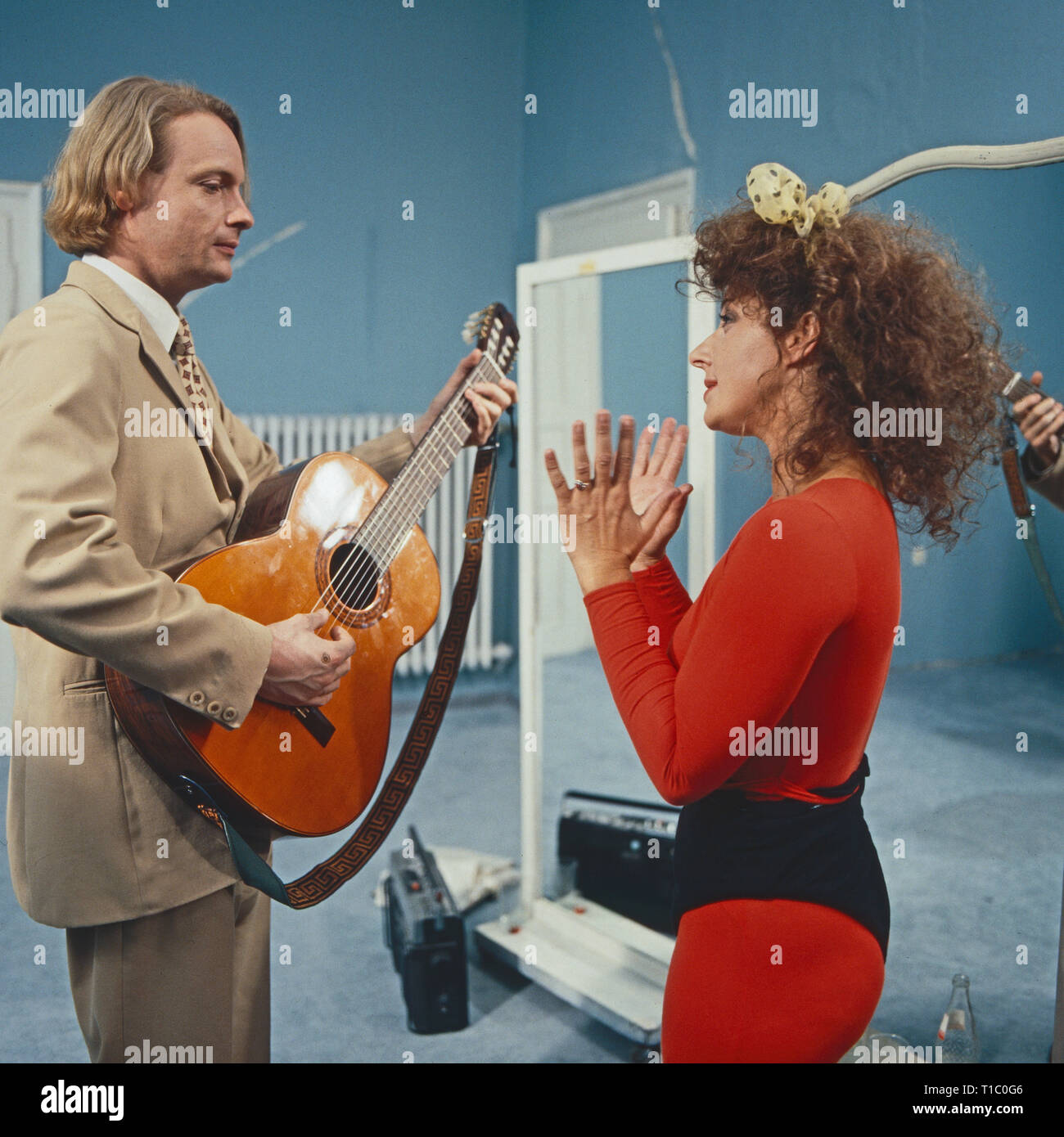 Rosowski, Fernsehserie, Deutschland 1990, Folge: 'Oh Girl', Darsteller: Michael Wittenborn, Monika Baumgartner Stock Photo