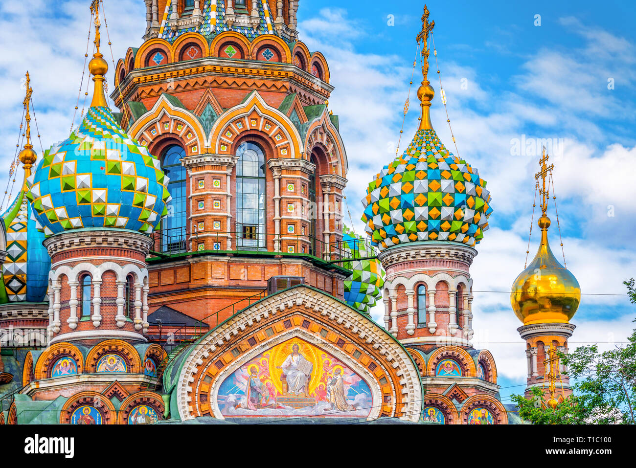 Church of the Savior on Spilled Blood, St Petersburg Russia Stock Photo