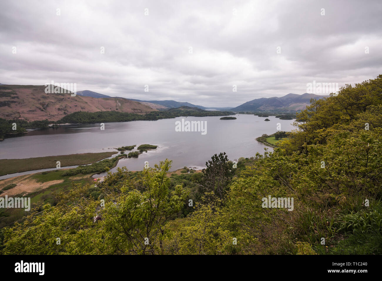 Surprise View at Derwentwater,Keswick,Lake District,England,UK Stock ...