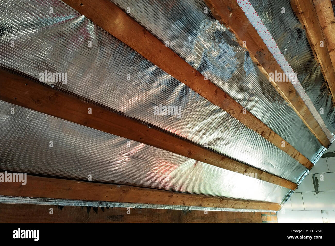 Insulation Of The Roof Of The House On The Inside With The Use Of