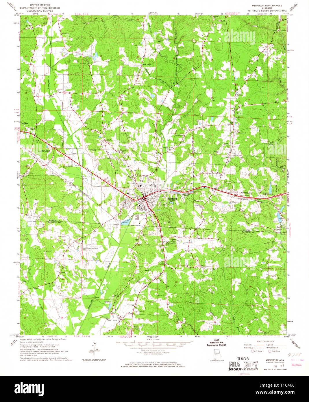 Winfield map hires stock photography and images Alamy