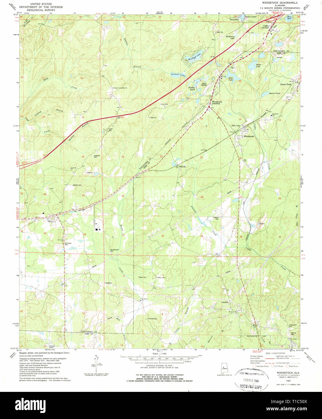 Woodstock alabama map hires stock photography and images Alamy