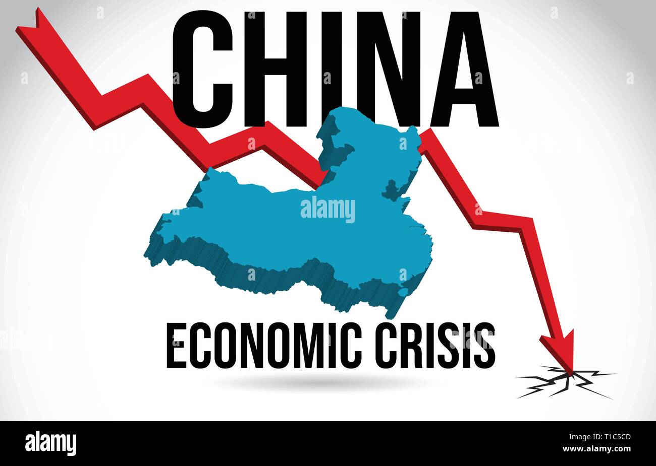 Stock market crash china Stock Vector Images Alamy