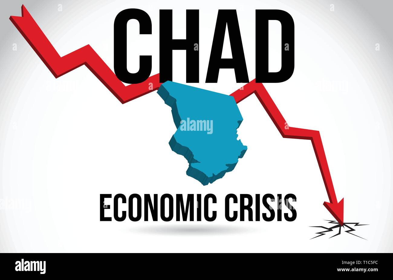 Chad Map Financial Crisis Economic Collapse Market Crash Global ...