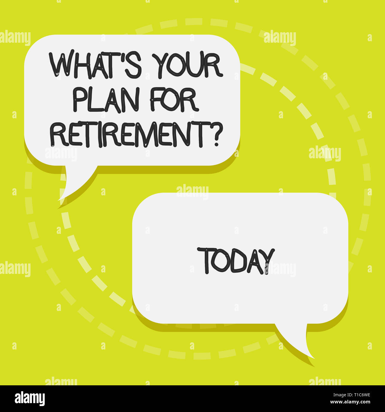 Conceptual Hand Writing Showing What S Your Plan For Retirementquestion Concept Meaning Thought Any Plans When You Grow Old Blank White Speech Balloo Stock Photo Alamy