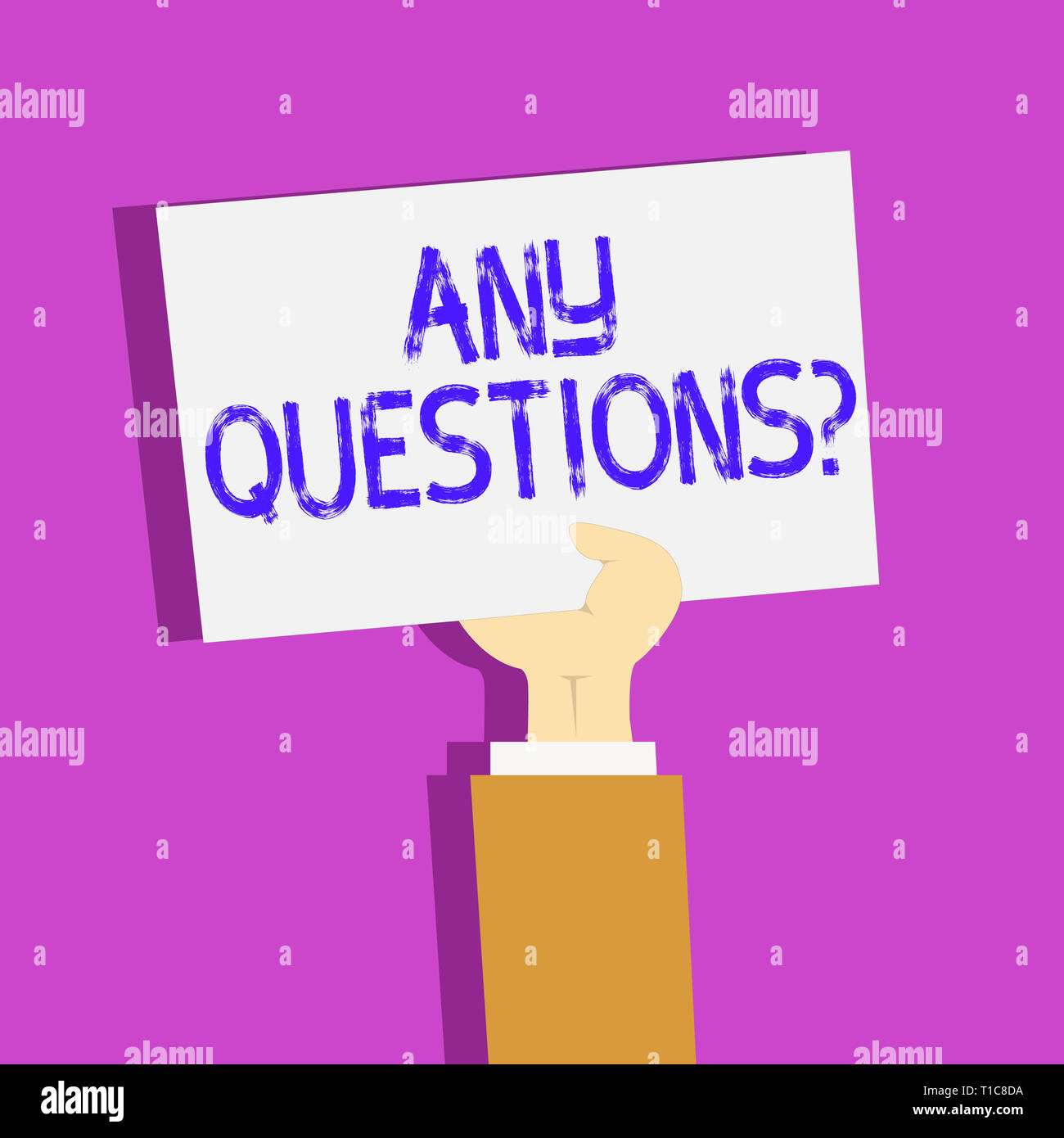 Conceptual hand writing showing Any Questions Question. Concept meaning ...