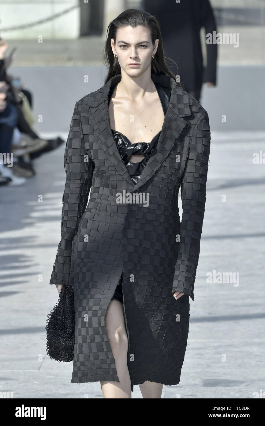 Milan Fashion Week Autumn Winter 2019 2020 Bottega Veneta Catwalk Featuring Vittoria Ceretti Where Milan Lombardy