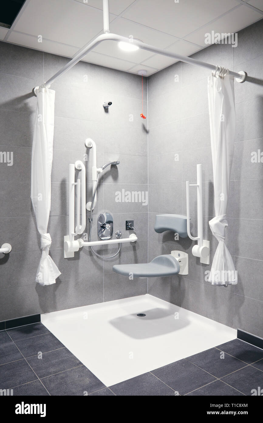 Disabled Shower Room At Work Facility Stock Photo 241830252