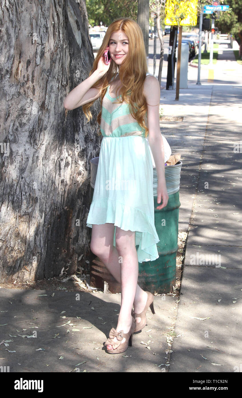 12 Apr 2013, Los Angeles, California, USA Katherine McNamara seen