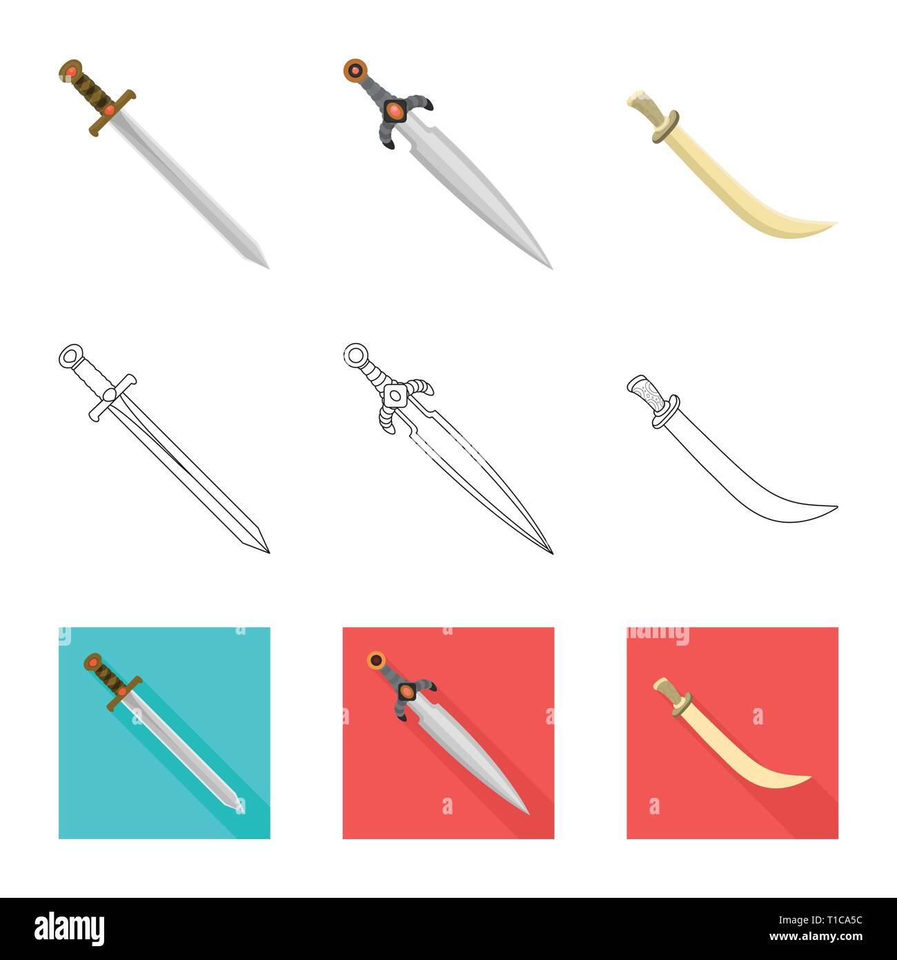 longsword,Spanish,scimitar,templar,handle,conqueror,battle,ancient,steel,old,warrior,silver,military,ornament,soldier,decoration,stone,power,knight,ruby,murder,game,armor,sharp,blade,sword,dagger,knife,weapon,saber,medieval,set,vector,icon,illustration,isolated,collection,design,element,graphic,sign, Vector Vectors , Stock Vector