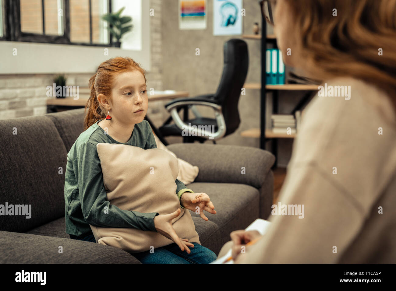 Depressed young girl hi-res stock photography and images - Alamy