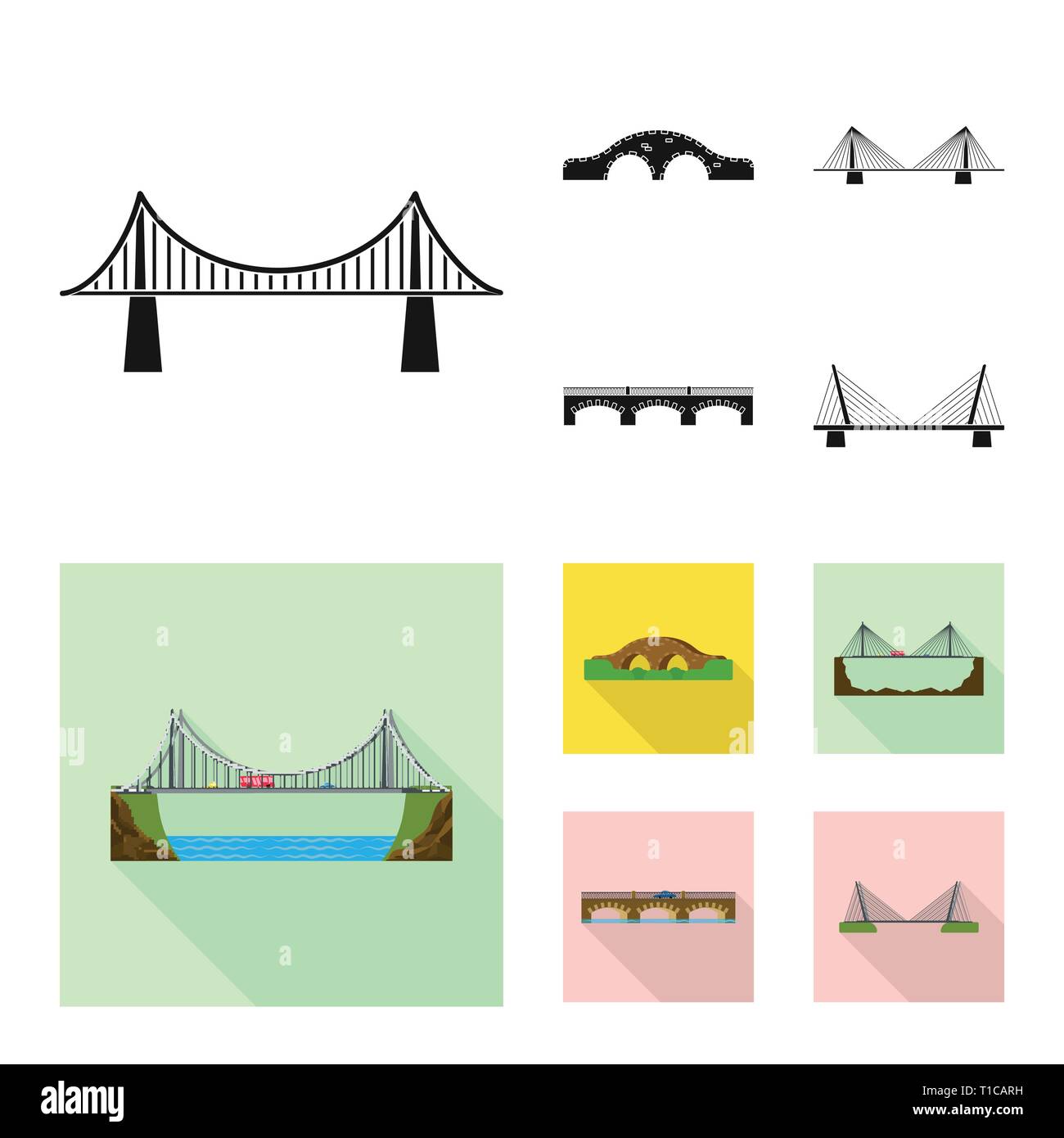 Vector design of connection and design symbol. Set of connection and ...