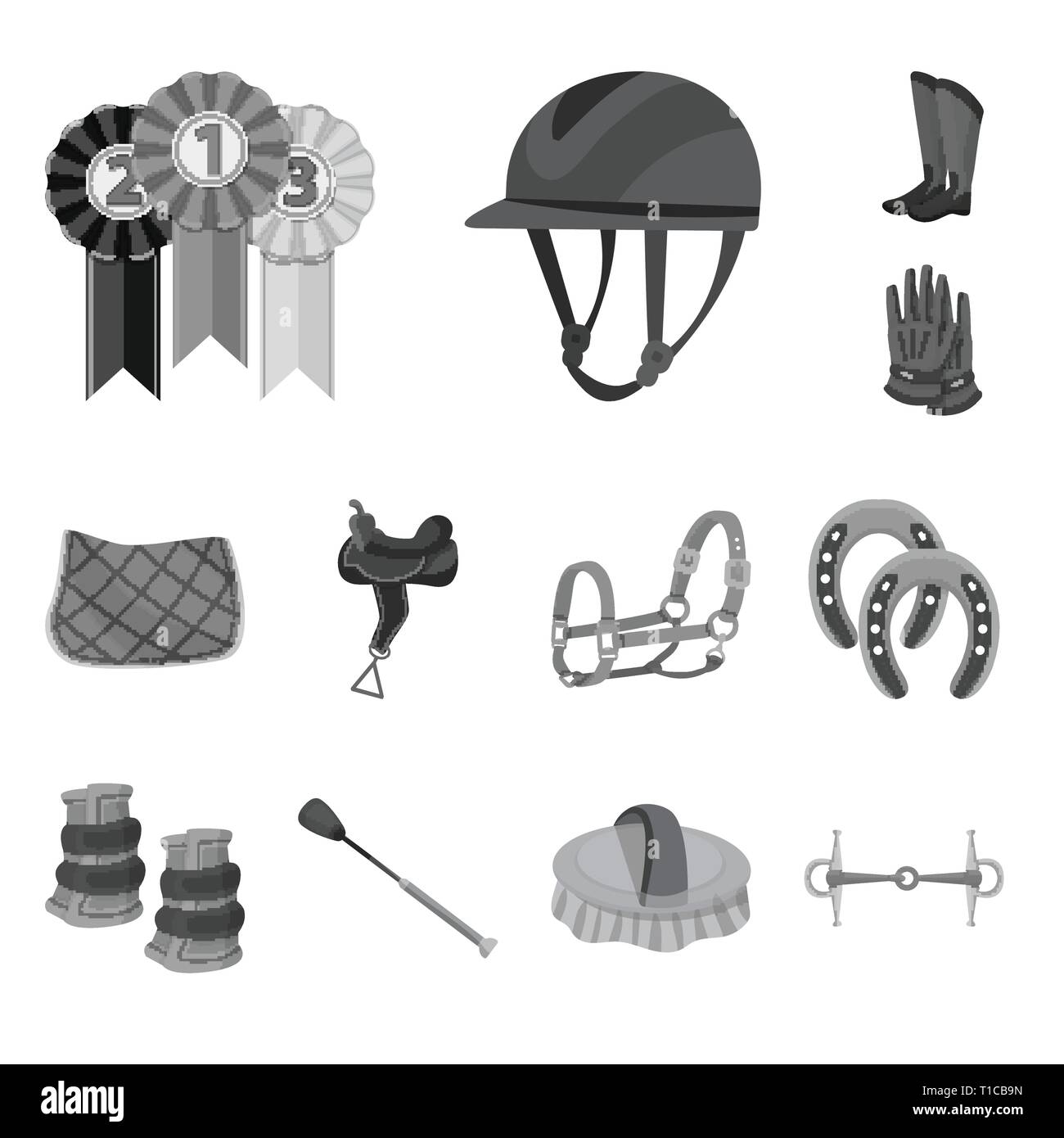 Vector design of race and horse icon. Set of race and racing vector ...