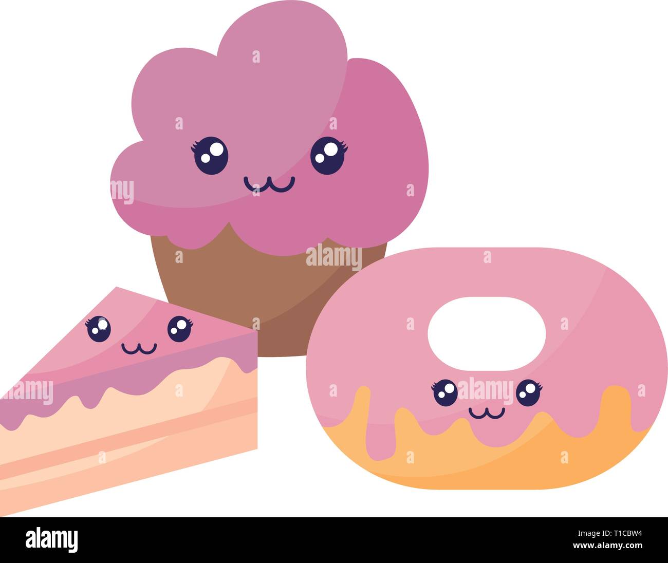 Kawaii Sweets Clipart Cute Sweet Candy Clipart Food Cake Donut