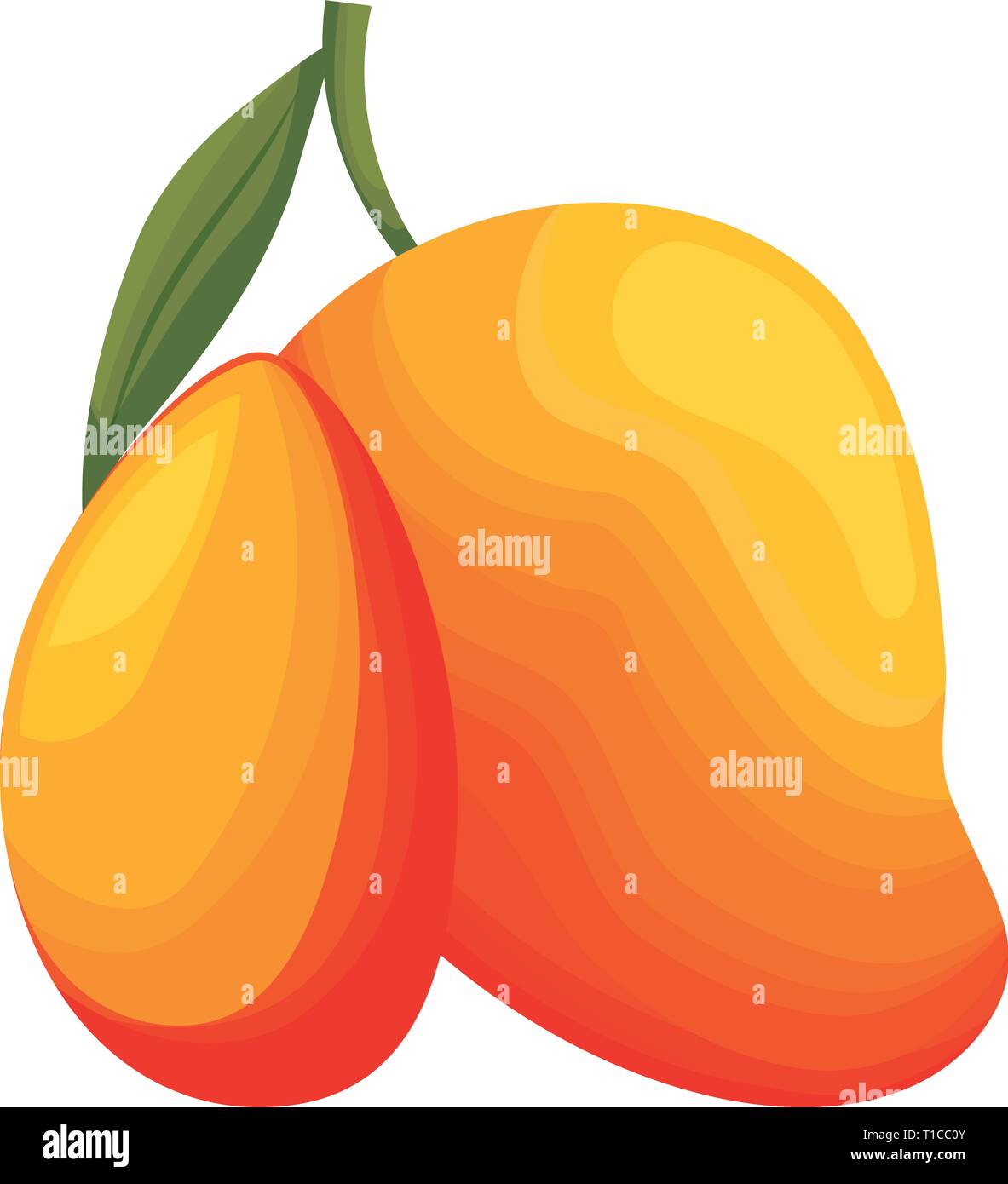 fresh mangoes fruits healthy vector illustration design Stock Vector